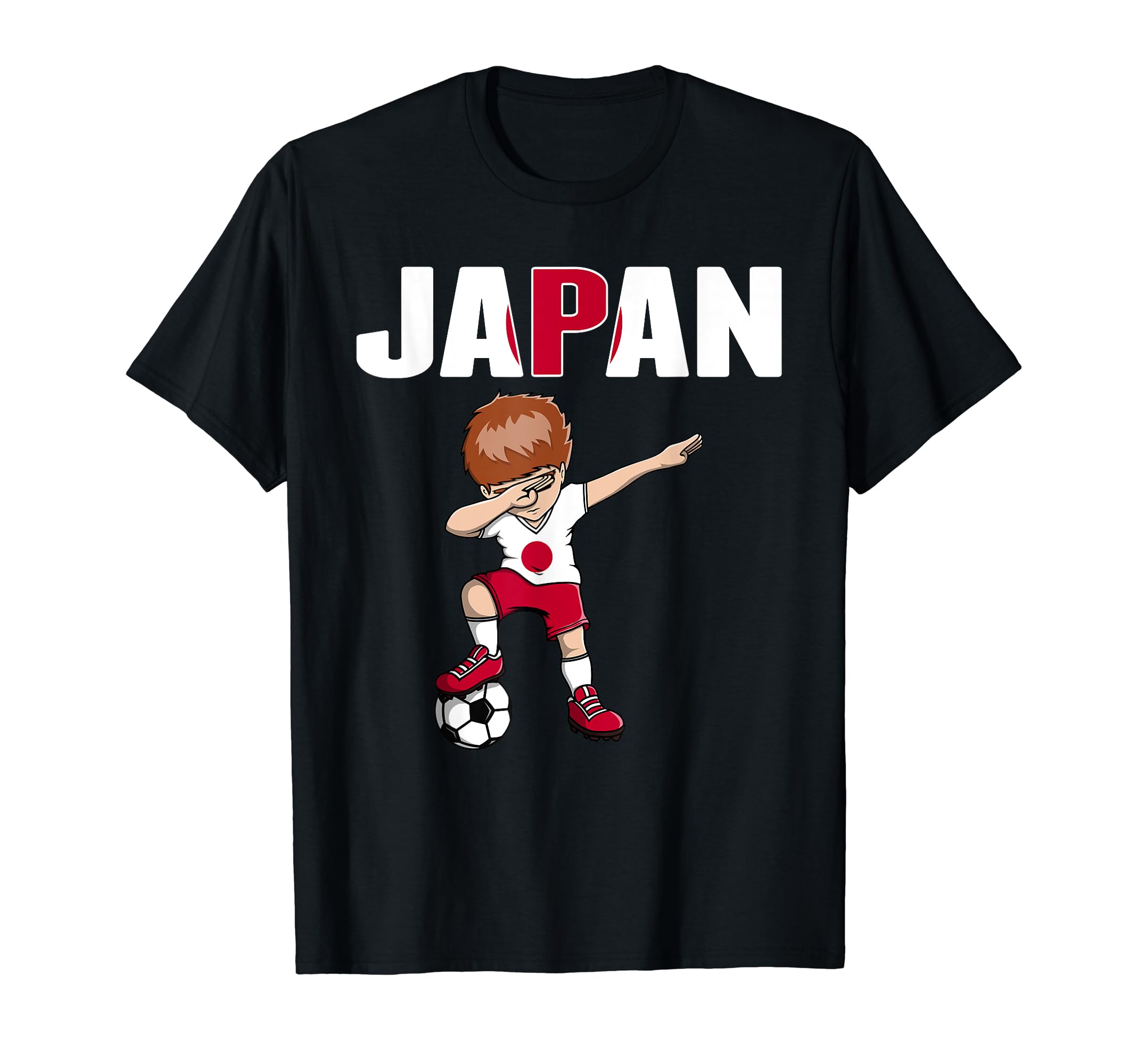 Dabbing Soccer Japan Soccer Fans T-Shirt - Minimalist Print Men Women - T-Shirt, Sweatshirt, Hoodie
