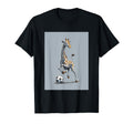 Giraffe Playing Soccer Portrait T-Shirt - Novelty Apparel Men Women - T-Shirt, Sweatshirt, Hoodie