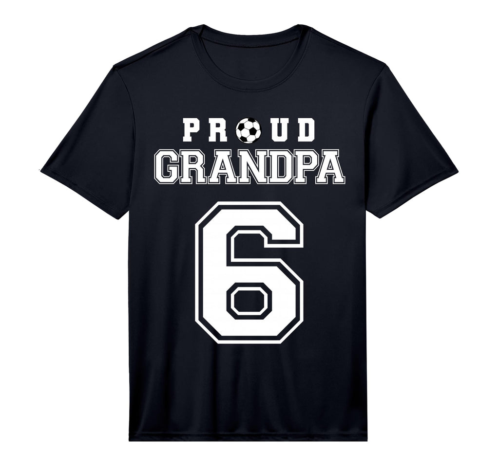 Number 6 Custom Proud Soccer Futbol T-Shirt - Novelty Apparel for Adults - T-Shirt, Sweatshirt, Hoodie