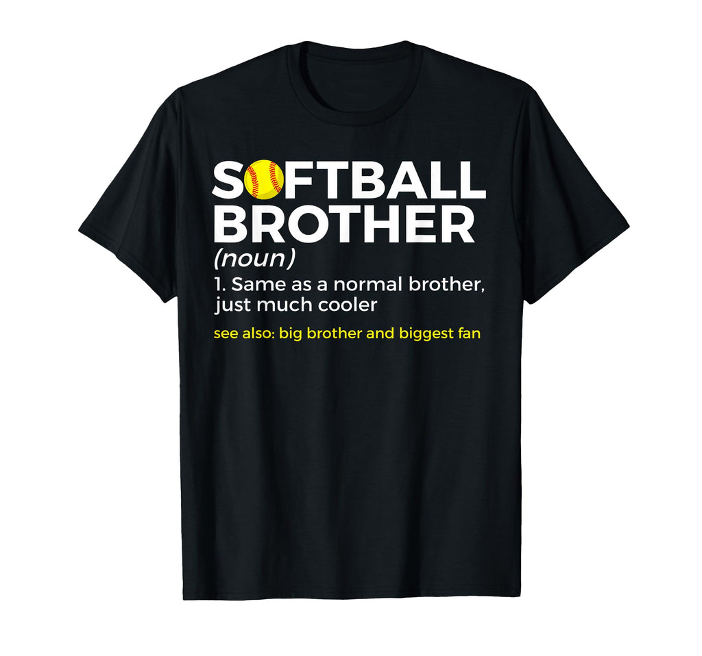 Softball Brother Definition Big T-Shirt - Minimalist Print for Adults - T-Shirt, Sweatshirt, Hoodie