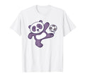 Panda Playing Soccer Sports Cartoon T-Shirt - Minimalist Print for Adults - T-Shirt, Sweatshirt, Hoodie