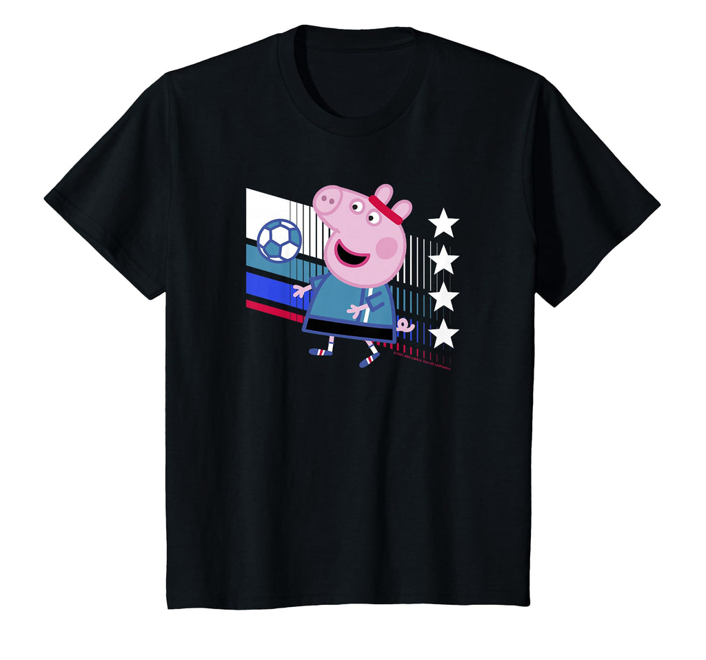 Peppa Pig George Pig Football Soccer T-Shirt - Novelty Apparel Men Women - T-Shirt, Sweatshirt, Hoodie