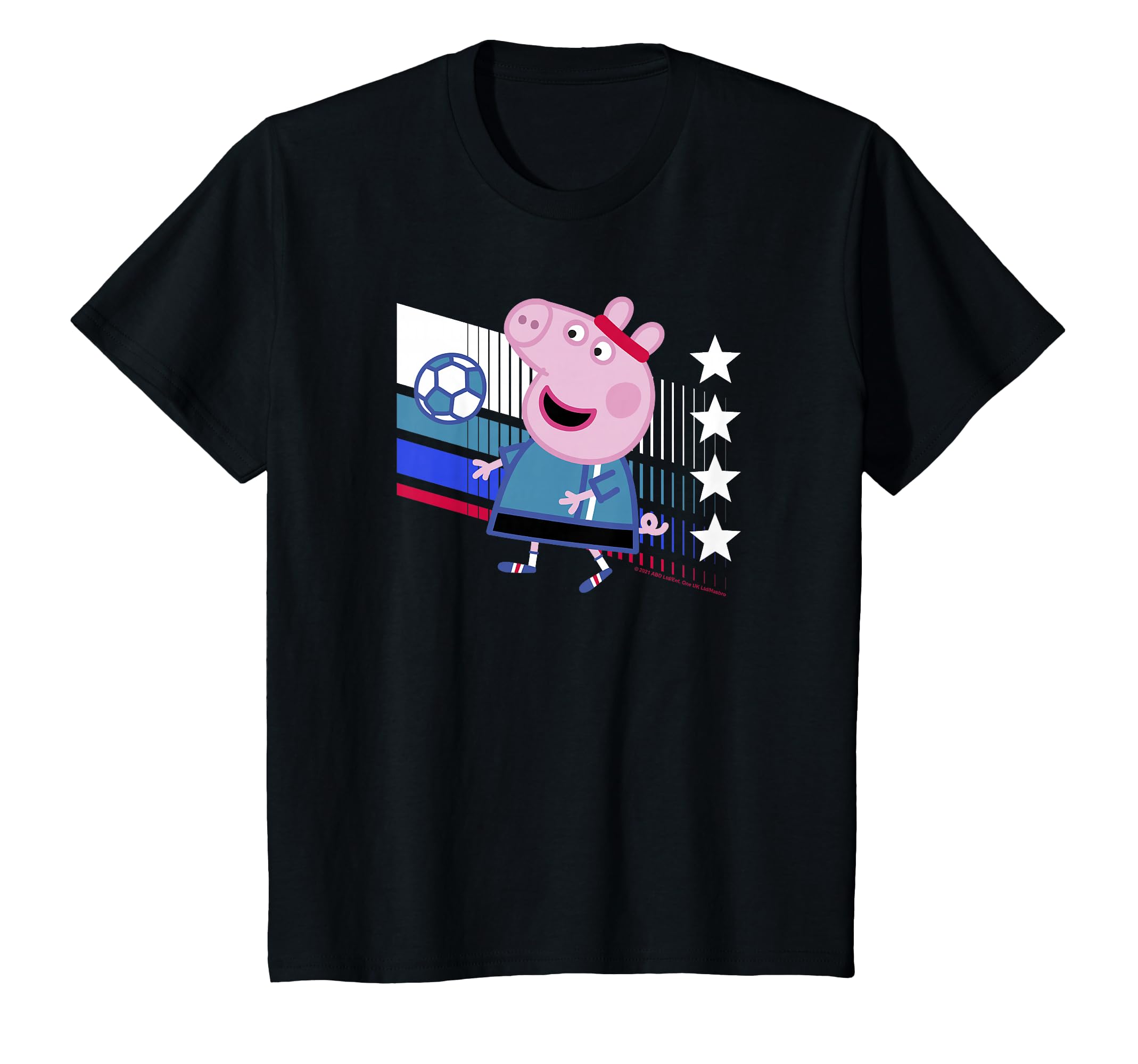 Peppa Pig George Pig Football Soccer T-Shirt - Novelty Apparel Men Women - T-Shirt, Sweatshirt, Hoodie