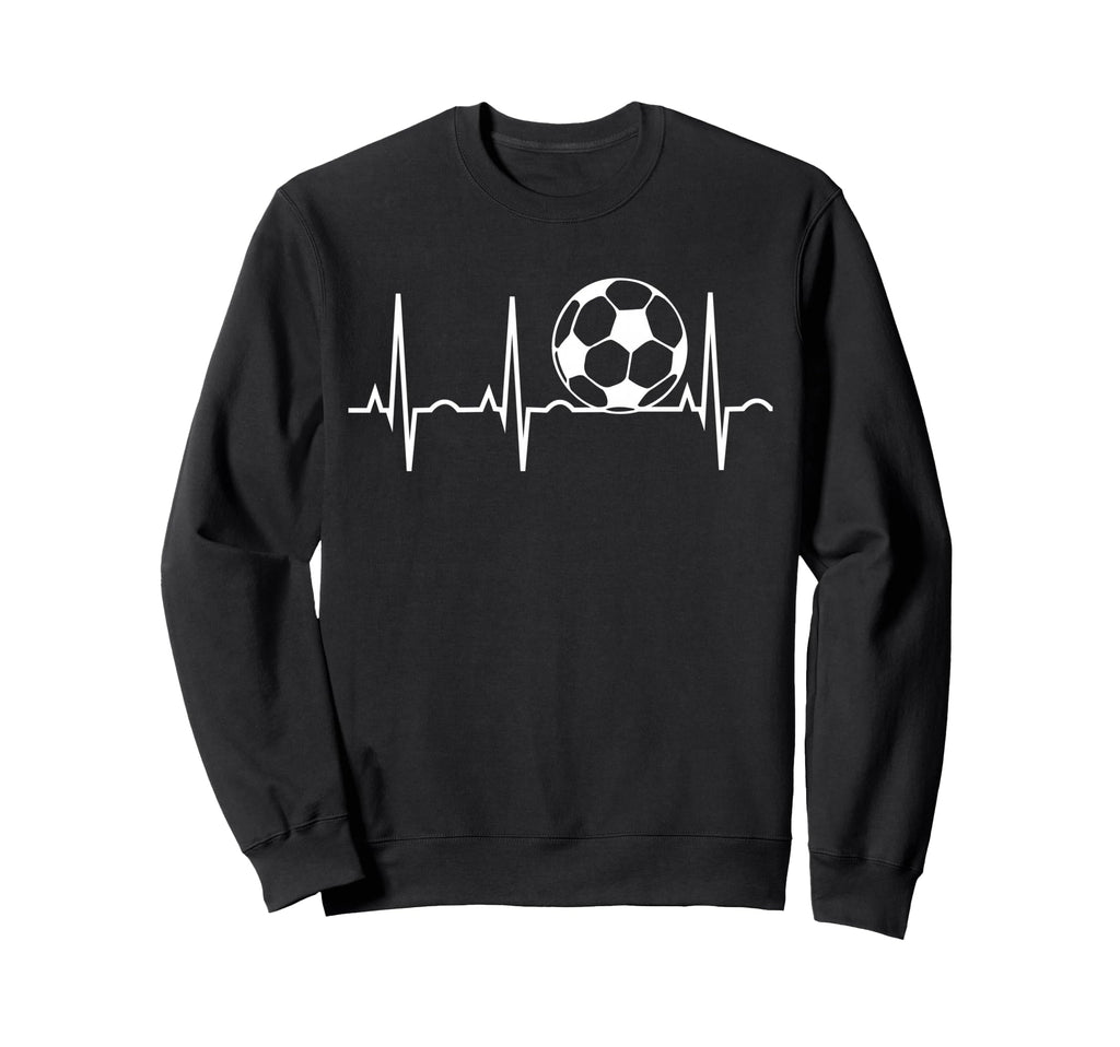 Soccer Heartbeat Soccer Ball Heartbeat Sweatshirt - Minimalist Print Unisex - T-Shirt, Sweatshirt, Hoodie