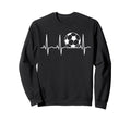 Soccer Heartbeat Soccer Ball Heartbeat Sweatshirt - Minimalist Print Unisex - T-Shirt, Sweatshirt, Hoodie