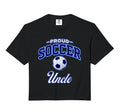 Soccer Uncle Comfort Colors Crop Hoodie - Trendy Graphic for Adults - T-Shirt, Sweatshirt, Hoodie