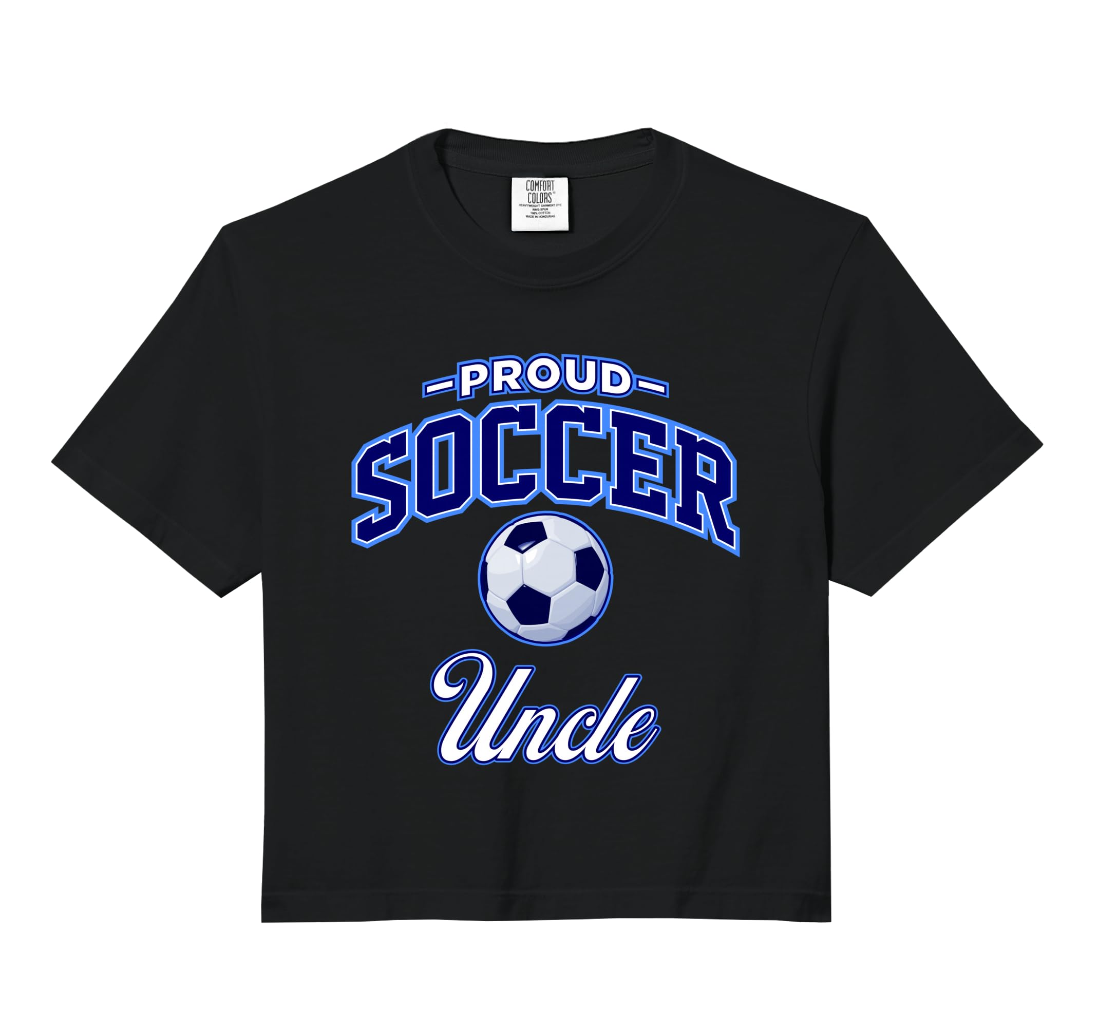 Soccer Uncle Comfort Colors Crop Hoodie - Trendy Graphic for Adults - T-Shirt, Sweatshirt, Hoodie