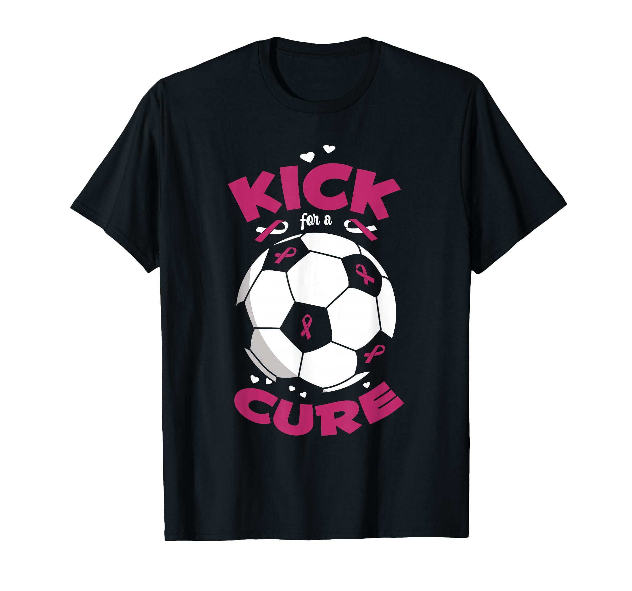 Kick Cure Breast Cancer Awareness T-Shirt - Novelty Apparel Men Women - T-Shirt, Sweatshirt, Hoodie