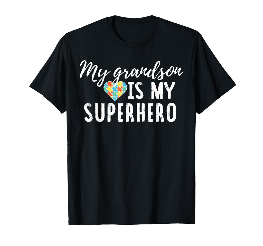 Autism Awareness Grandma Or Grandpa T-Shirt - Graphic Print Unisex - T-Shirt, Sweatshirt, Hoodie