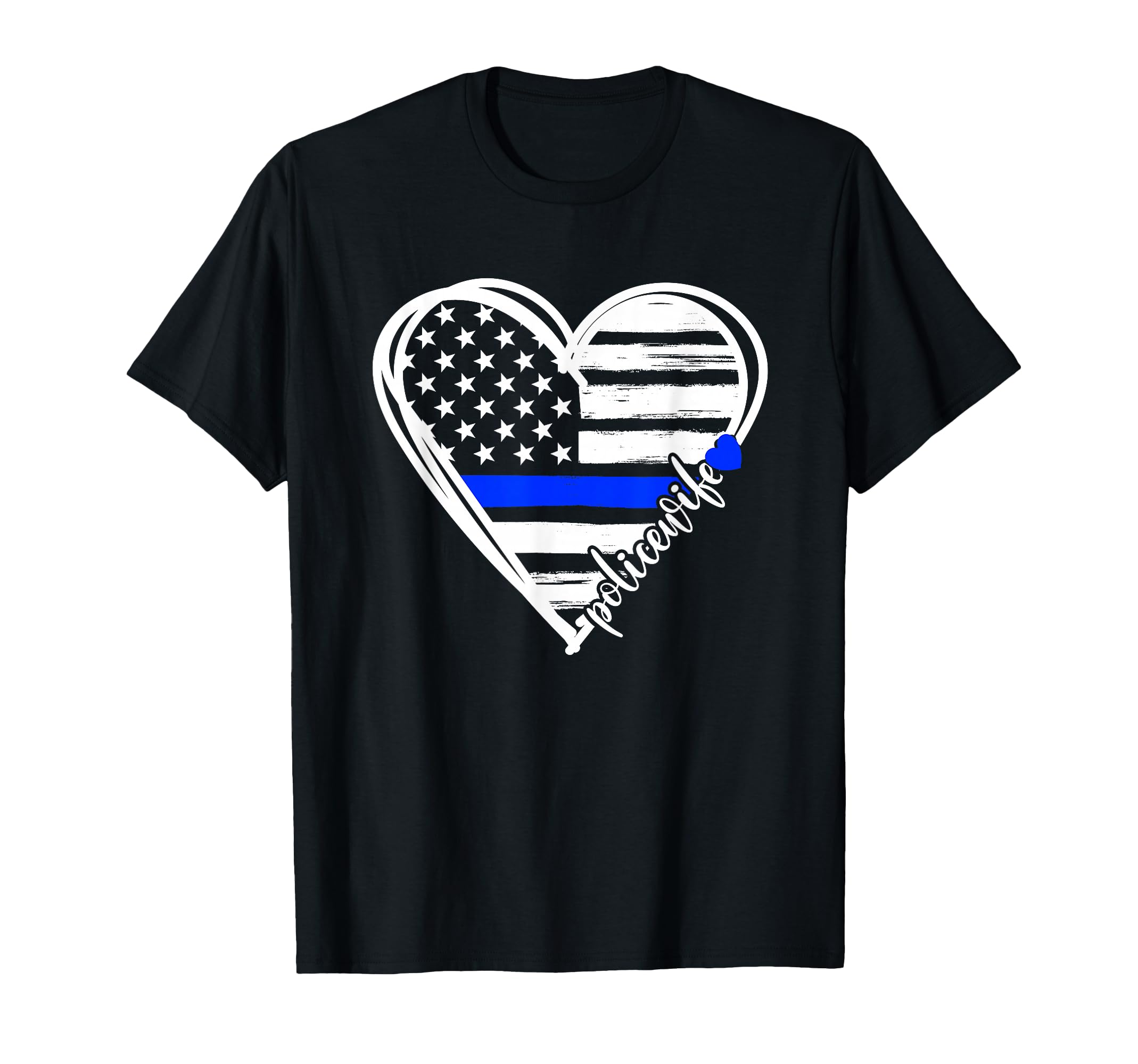 Proud Police Wife Police Officer Wife T-Shirt - Custom Art Print Unisex - T-Shirt, Sweatshirt, Hoodie