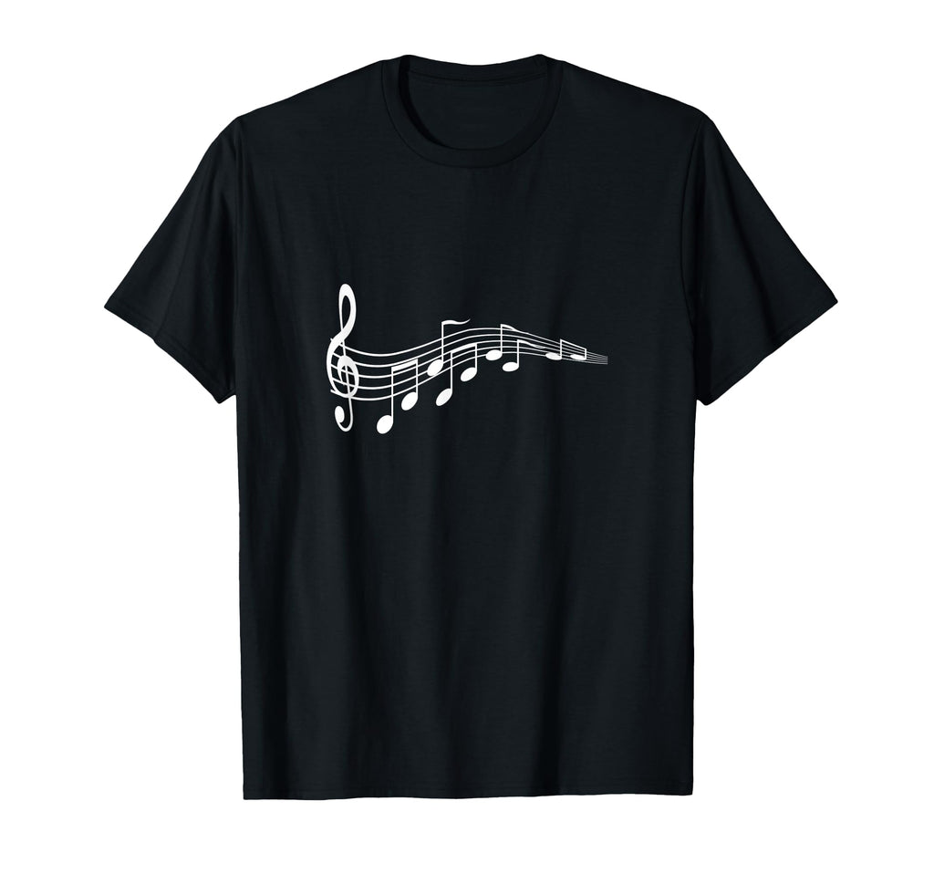 Musical Notes Music Dad Text Treble T-Shirt - Custom Art Print for Adults - T-Shirt, Sweatshirt, Hoodie