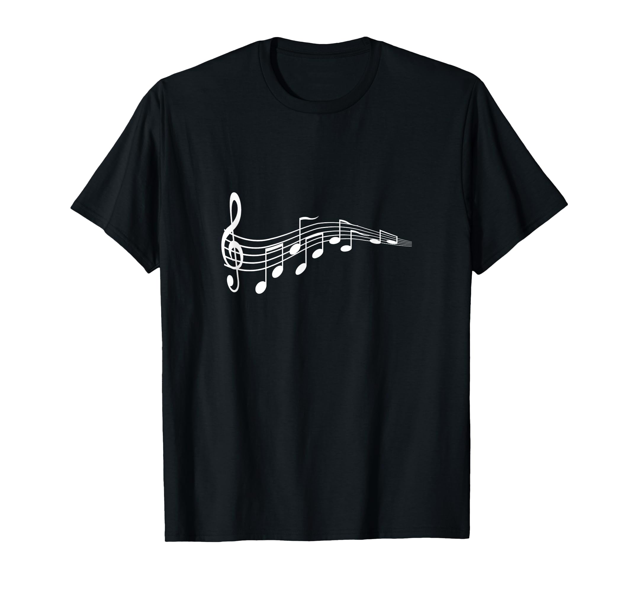 Musical Notes Music Dad Text Treble T-Shirt - Custom Art Print for Adults - T-Shirt, Sweatshirt, Hoodie