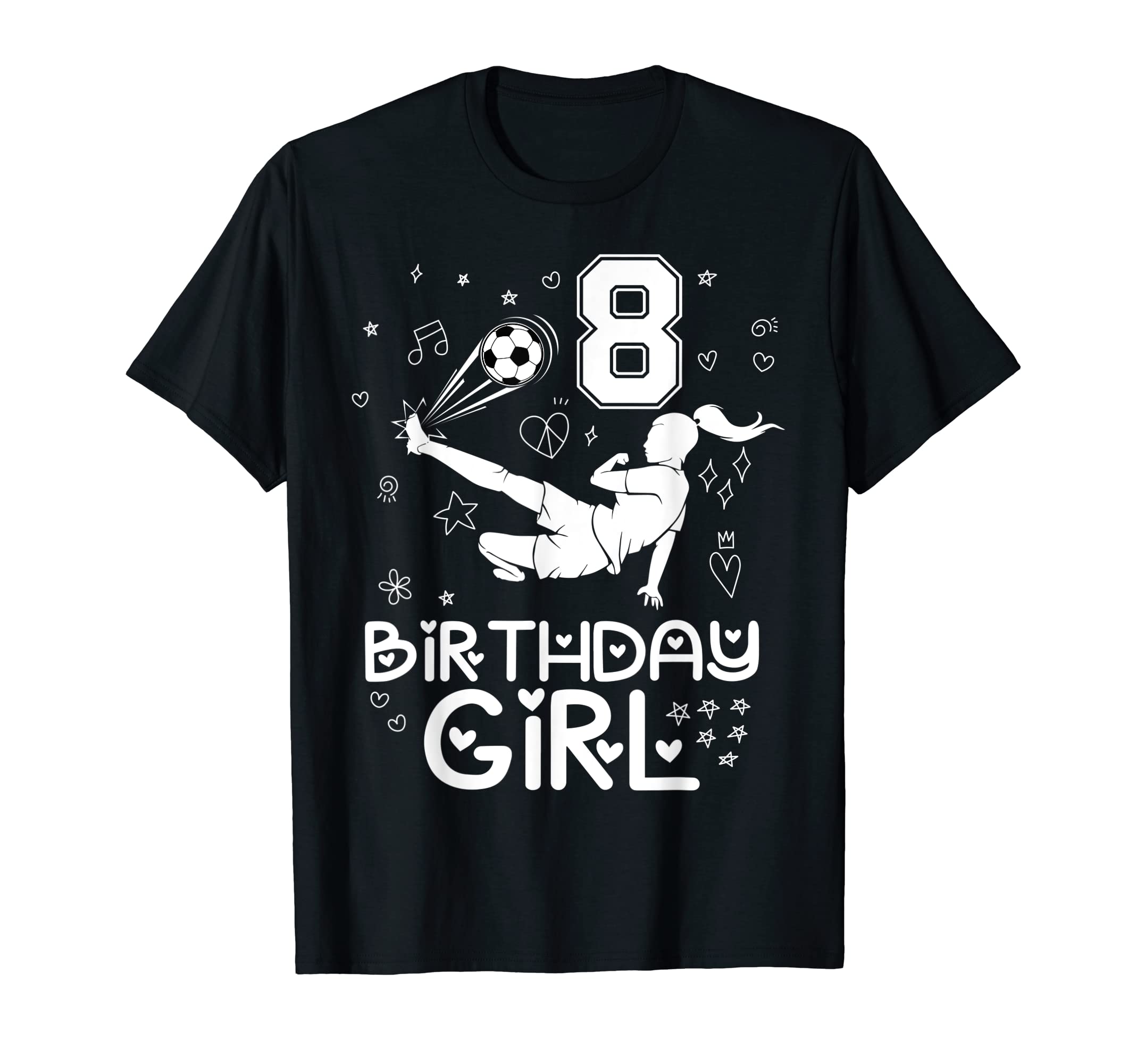 8 Years Old Birthday Soccer Player T-Shirt - Novelty Apparel Men Women - T-Shirt, Sweatshirt, Hoodie
