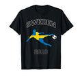 Swedish Football Jersey Sweden Soccer T-Shirt - Custom Art Print Unisex - T-Shirt, Sweatshirt, Hoodie