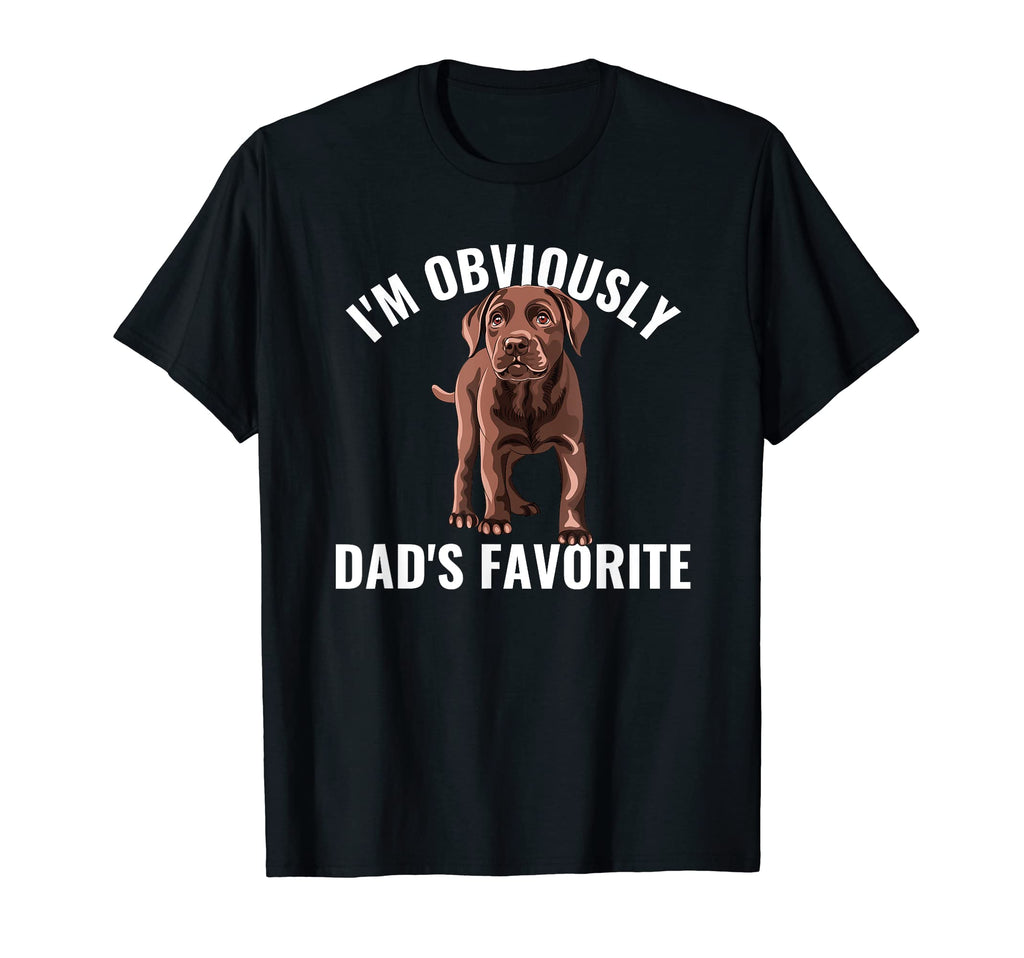 Chocolate Lab Dad Favorite Labrador T-Shirt - Aesthetic Graphic Men Women - T-Shirt, Sweatshirt, Hoodie