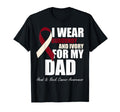 I Wear Burgundy Ivory My Dad Oral Head T-Shirt - Trendy Graphic Unisex - T-Shirt, Sweatshirt, Hoodie
