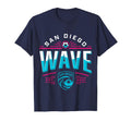 Nwsl San Diego Wave Soccer League Deco T-Shirt - Minimalist Print Unisex - T-Shirt, Sweatshirt, Hoodie