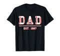 Dad Est 1987 Funny Sports Year T-Shirt - Custom Art Print Unisex - T-Shirt, Sweatshirt, Hoodie