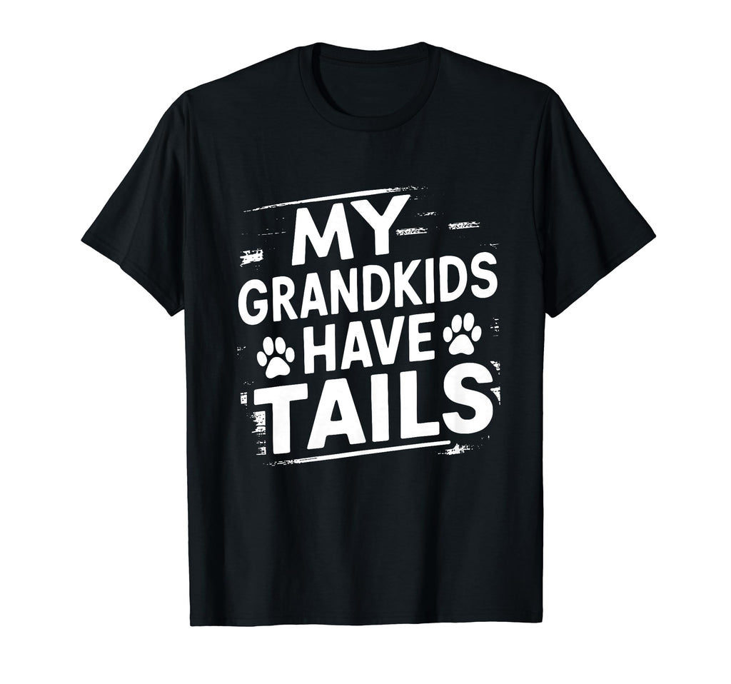 My Grandkids Have Tails Dog Grandpa T-Shirt - Graphic Print Men Women - T-Shirt, Sweatshirt, Hoodie