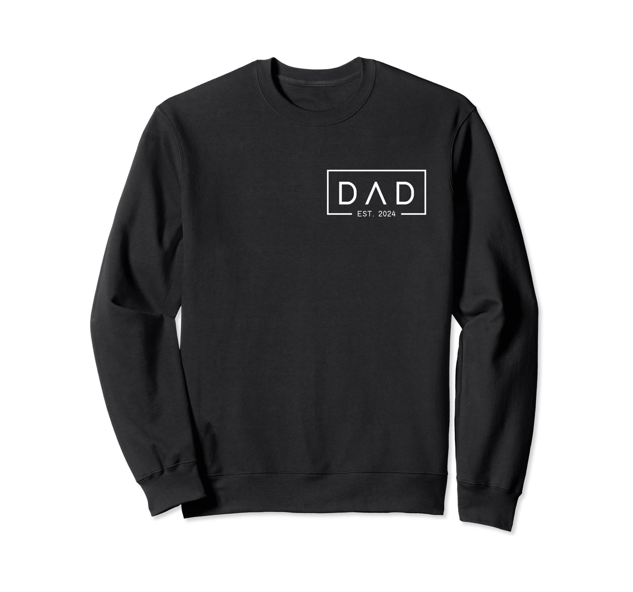 Mens Est 2024 First Dad Fathers Sweatshirt - Aesthetic Graphic Men Women - T-Shirt, Sweatshirt, Hoodie