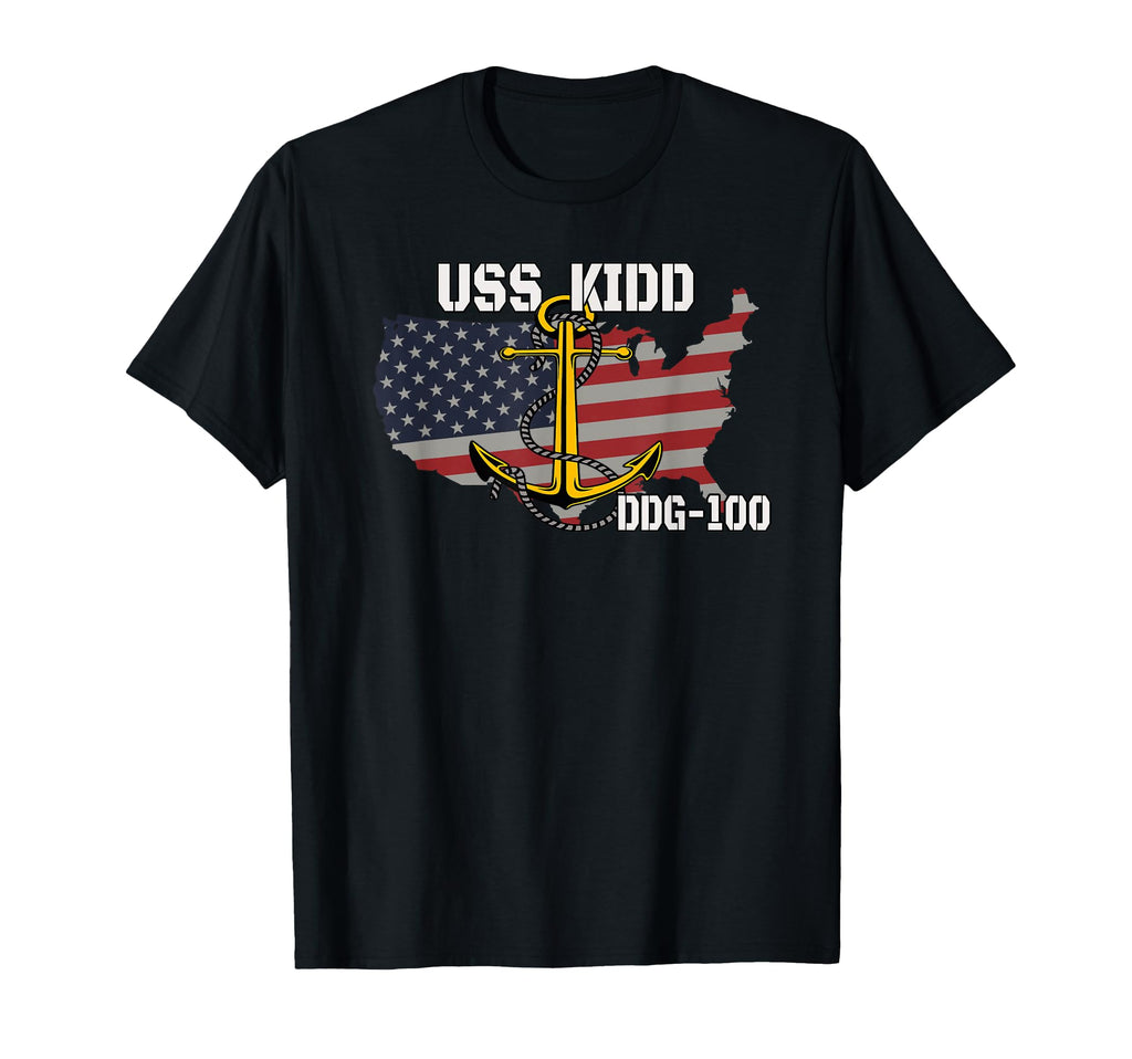 Uss Kidd Ddg 100 Destroyer Veterans T-Shirt - Custom Art Print Men Women - T-Shirt, Sweatshirt, Hoodie