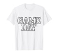 White Game Day Football T-Shirt - Casual Everyday Wear for Adults - T-Shirt, Sweatshirt, Hoodie