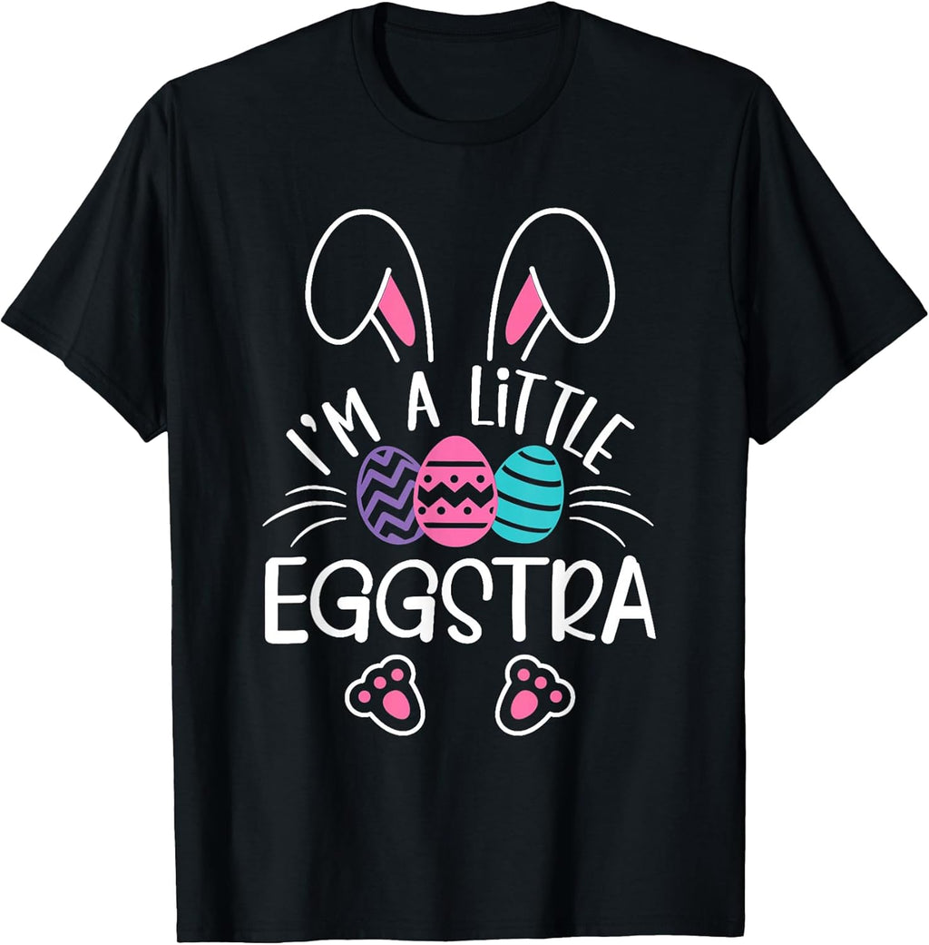 I'm A Little Eggstra Funny Easter Bunny Cute - Adult & Kids T-Shirts, Sweatshirts & Hoodies apparel design preview 1