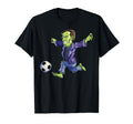 Soccer Frankenstein Halloween Soccer T-Shirt - Custom Art Print Men Women - T-Shirt, Sweatshirt, Hoodie