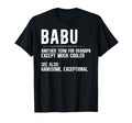 Babu Definition Babu Grandfather Babu T-Shirt - Trendy Graphic for Adults - T-Shirt, Sweatshirt, Hoodie