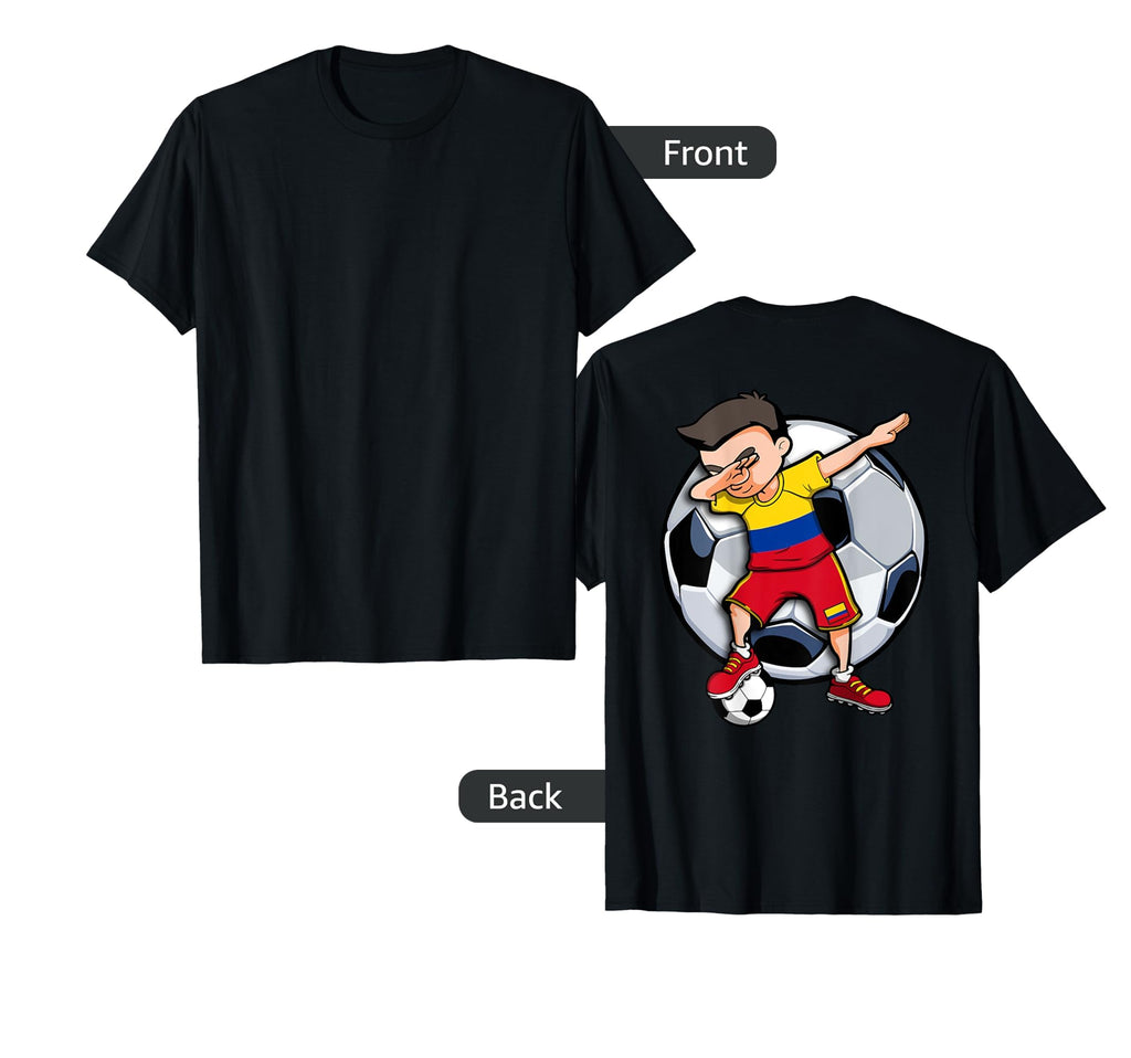 Dabbing Soccer Colombia Football T-Shirt - Casual Everyday Wear Unisex - T-Shirt, Sweatshirt, Hoodie