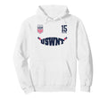 Claire Hutton 16 White Uswnt Hoodie - Casual Everyday Wear Men Women - T-Shirt, Sweatshirt, Hoodie