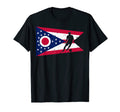Soccer Sports Soccer Player Ohio Flag T-Shirt - Custom Art Print Unisex - T-Shirt, Sweatshirt, Hoodie