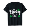 One Lucky Dad Leprechaun Hat St T-Shirt - Minimalist Print for Adults - T-Shirt, Sweatshirt, Hoodie