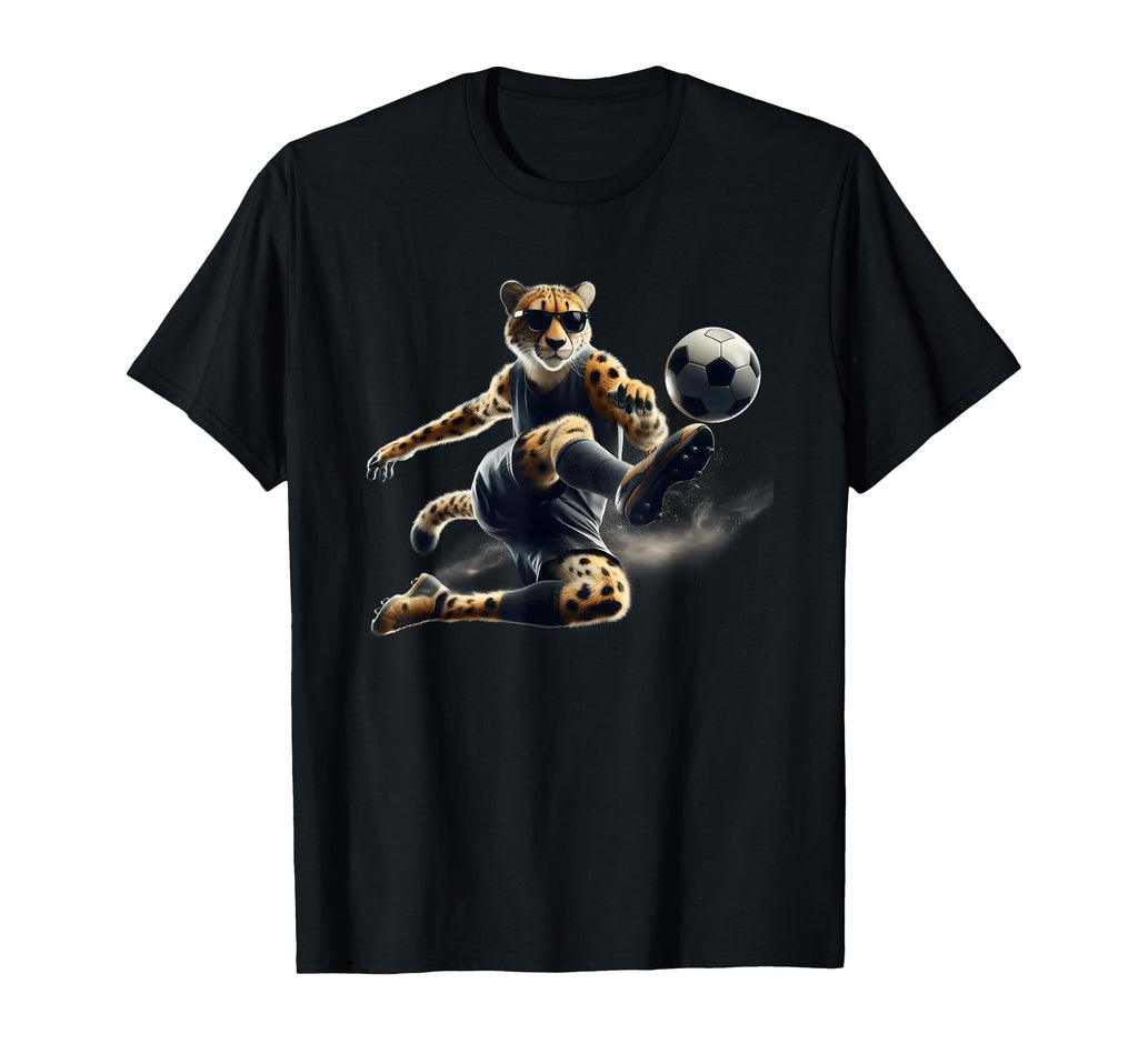 Cheetah Power Soccer Fast Moves And T-Shirt - Minimalist Print for Adults - T-Shirt, Sweatshirt, Hoodie