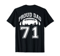 Custom Proud Football Dad Number T-Shirt - Casual Everyday Wear for Adults - T-Shirt, Sweatshirt, Hoodie