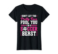 Soccer Pretty Face Soccer Beast Female T-Shirt - Custom Art Print Unisex - T-Shirt, Sweatshirt, Hoodie