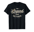 Legend Has Retired Script T-Shirt - Trendy Graphic for Adults - T-Shirt, Sweatshirt, Hoodie