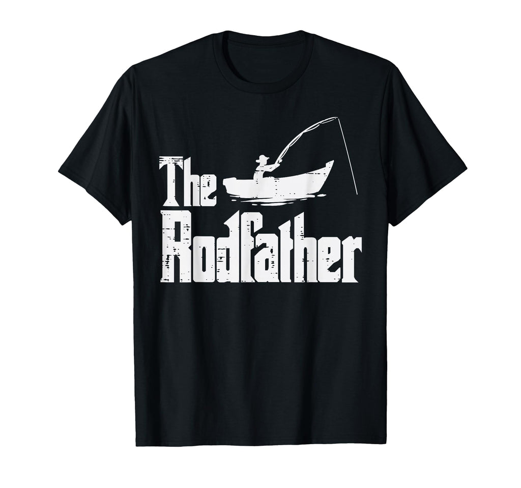 Rodfather Fun Fishing Fathers Day T-Shirt - Custom Art Print for Adults - T-Shirt, Sweatshirt, Hoodie