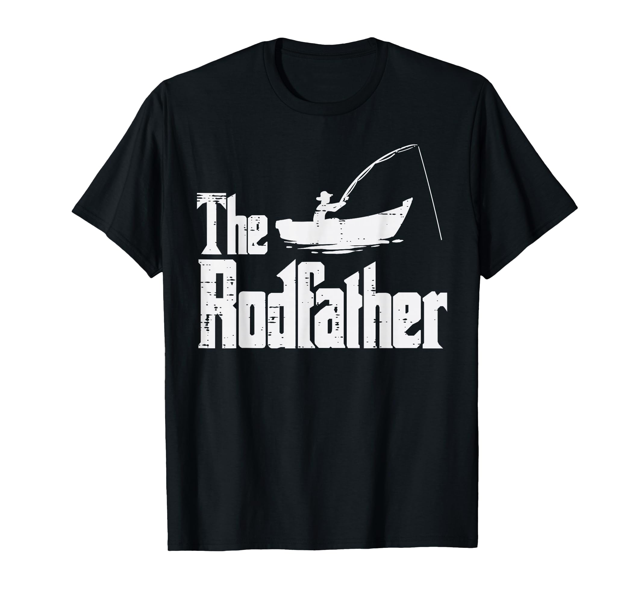 Rodfather Fun Fishing Fathers Day T-Shirt - Custom Art Print for Adults - T-Shirt, Sweatshirt, Hoodie