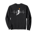 Heartbeat Basketball Player Slam Sweatshirt - Aesthetic Graphic Men Women - T-Shirt, Sweatshirt, Hoodie