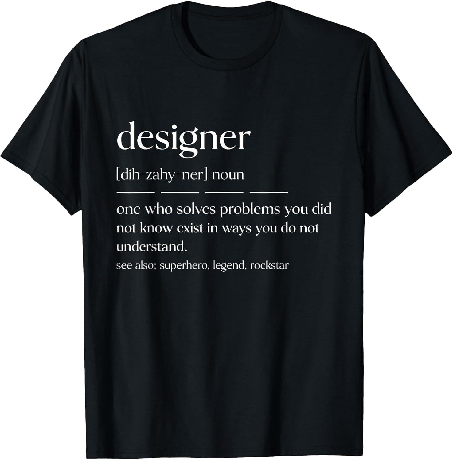 Funny Designer Noun Graphic - Adult & Kids T-Shirts, Sweatshirts & Hoodies apparel design preview 1
