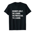 Grandpa Wolf Leader Protector Legend Dads T-Shirt - Unique Graphic Unisex - T-Shirt, Sweatshirt, Hoodie