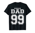 Number 99 Custom Proud Basketball Dad T-Shirt - Graphic Print for Adults - T-Shirt, Sweatshirt, Hoodie