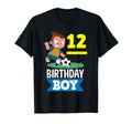 12Th Birthday 12 Years Soccer Football T-Shirt - Minimalist Print Unisex - T-Shirt, Sweatshirt, Hoodie