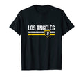 Los Angeles Yellow White Soccer Fan T-Shirt - Minimalist Print Men Women - T-Shirt, Sweatshirt, Hoodie