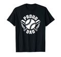 Mens Baseball Papa Proud Fathers T-Shirt - Casual Everyday Wear Men Women - T-Shirt, Sweatshirt, Hoodie