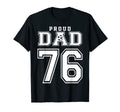 Number 76 Custom Proud Soccer Futbol T-Shirt - Trendy Graphic for Adults - T-Shirt, Sweatshirt, Hoodie