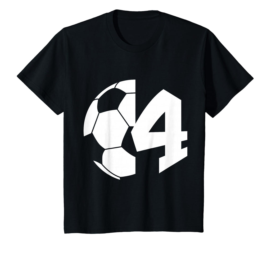 Number 4 Years Soccer 4Th Birthday T-Shirt - Trendy Graphic Men Women - T-Shirt, Sweatshirt, Hoodie