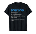 Pop Pop Gifts Grandpa Fathers Day T-Shirt - Minimalist Print Unisex - T-Shirt, Sweatshirt, Hoodie