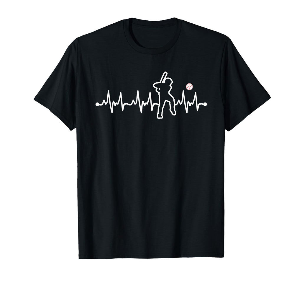 Baseball Heartbeat Baseball Coach T-Shirt - Graphic Print Unisex - T-Shirt, Sweatshirt, Hoodie